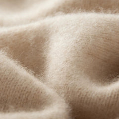 Soft Lightweight Raglan Sleeve Knit Pullover Cashmere Wool Turtleneck Sweater