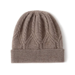 Cashmere Winter Thickened  Ski Windproof Warm Knit Hat