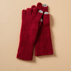 Cashmere Touchscreen Gloves Knit Winter Hand Warmers