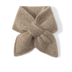 Kids Cashmere Knitted Bowknot Neckerchief Neck Warmer Shawl