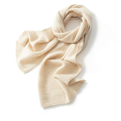 Long Warm Soft 100% Cashmere Long Knit Scarf  Winter Wrap