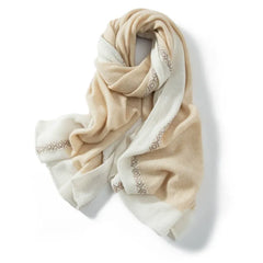 Cashmere Shawl Knitted Patchwork Jacquard  Soft Warm Scarf Wrap