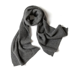 Winter Pure Cashmere Knitted Scarf Shawl Poncho Casual Scarf