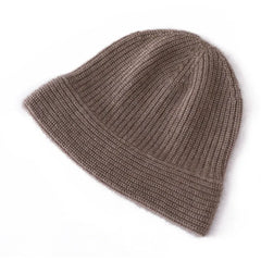 Winter Bucket Hats for Women Cashmere Hat Soft Warm Knitted Cap