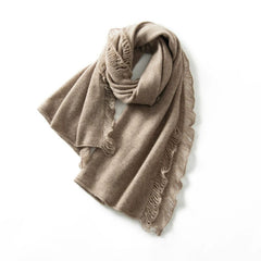Soft Fringed Edge Stole Pashmina Shawl Wrap Cashmere Scarf