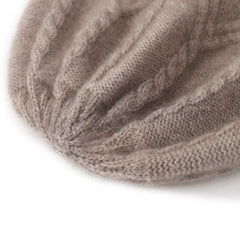 Cashmere Winter Thickened  Ski Windproof Warm Knit Hat
