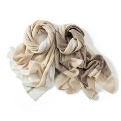 Cashmere Shawl Knitted Patchwork Jacquard  Soft Warm Scarf Wrap