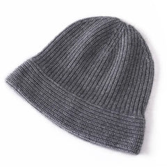 Winter Bucket Hats for Women Cashmere Hat Soft Warm Knitted Cap