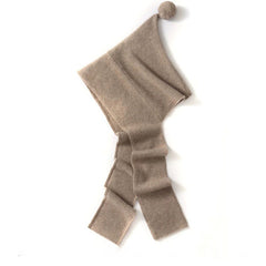 Winter Cashmere Wrap Hooded Scarf Knit Hats Beanie with Pom-Pom