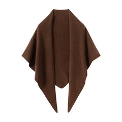 100% Cashmere Travel Wrap Long Shawl Triangle Knit Scarf