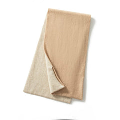 Pure Cashmere Cross-Tie Thick Versatile Scarf with Loop Design
