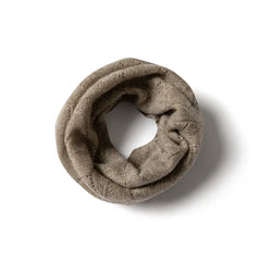 Soft Neck Ladies Lace Cable 100% Cashmere Knit Snood Scarf