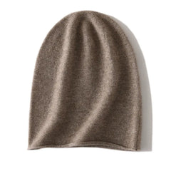 100% Cashmere Slouchy Beanie Hat Soft Lightweight Knit Winter Cap