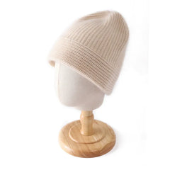 Winter Bucket Hats for Women Cashmere Hat Soft Warm Knitted Cap