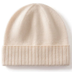 Classic Soft Winter Ribbed Cashmere Stretchy Knit Warm Beanie Hat