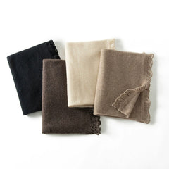 Soft Fringed Edge Stole Pashmina Shawl Wrap Cashmere Scarf