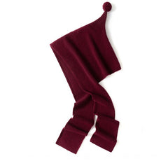 Winter Cashmere Wrap Hooded Scarf Knit Hats Beanie with Pom-Pom