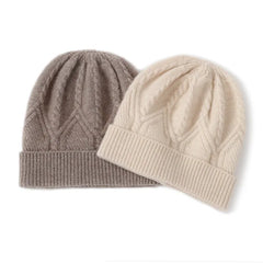 Cashmere Winter Thickened  Ski Windproof Warm Knit Hat