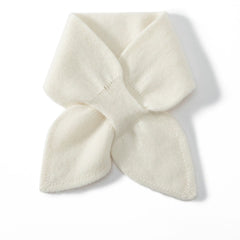 Kids Cashmere Knitted Bowknot Neckerchief Neck Warmer Shawl