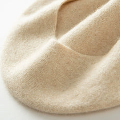 Soft French Style Winter Cap Cashmere Beret Hat for Women