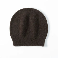 100% Cashmere Women's Slouchy Winter Rib Knit Soft Beanie