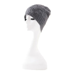 Cashmere Hat Warm Winter Knitted Twisted Flower Cap Beanies
