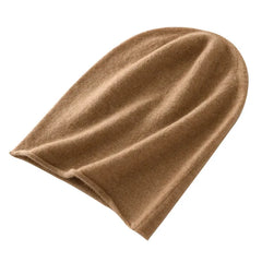 100% Cashmere Slouchy Beanie Hat Soft Lightweight Knit Winter Cap