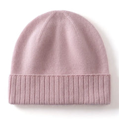 Classic Soft Winter Ribbed Cashmere Stretchy Knit Warm Beanie Hat