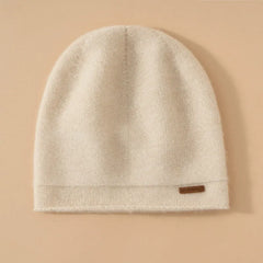 Double-Layer Cashmere Beanie Hat for Women and Men Winter Knit Cap