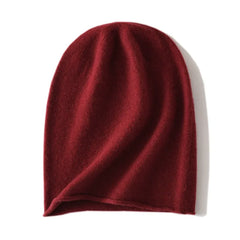 100% Cashmere Slouchy Beanie Hat Soft Lightweight Knit Winter Cap