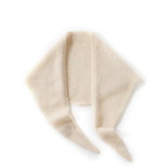 Pure Cashmere Triangle Scarf Neckerchief Knitted Shoulder Wrap