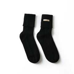 Cashmere Winter Mid-Calf Knitted Lounge Soft Crew Sock