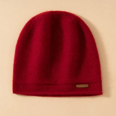 Double-Layer Cashmere Beanie Hat for Women and Men Winter Knit Cap