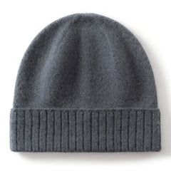Classic Soft Winter Ribbed Cashmere Stretchy Knit Warm Beanie Hat