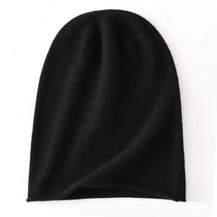 100% Cashmere Slouchy Beanie Hat Soft Lightweight Knit Winter Cap