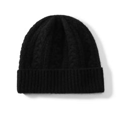 Kids’ Cashmere Cable Warm Winter Hat Unisex Knitted Beanie