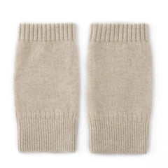 Half Finger Fingerless Cashmere Knit Gloves Hand Knitted Mittens
