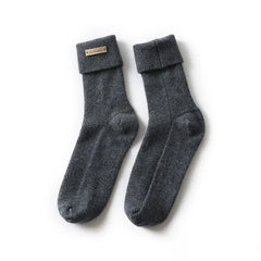 Cashmere Winter Mid-Calf Knitted Lounge Soft Crew Sock