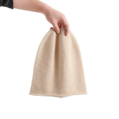 Pure Cashmere Slouchy Soft Knitted Cashmere Beanie Hat Skull Cap