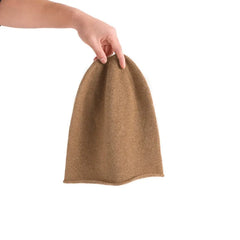 Pure Cashmere Slouchy Soft Knitted Cashmere Beanie Hat Skull Cap