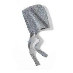 Cashmere Hood with Ties Knit Hood Scarf  Wrap Beanie Hats