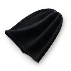 Pure Cashmere Slouchy Soft Knitted Cashmere Beanie Hat Skull Cap
