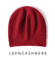Women Cashmere Beanies Solid Casual Basic Soft Caps Hat
