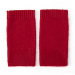 Half Finger Fingerless Cashmere Knit Gloves Hand Knitted Mittens