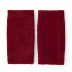 Half Finger Fingerless Cashmere Knit Gloves Hand Knitted Mittens