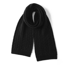 Classic Women’s Cable Knit Pure Cashmere Soft Scarves
