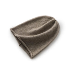 Pure Cashmere Slouchy Soft Knitted Cashmere Beanie Hat Skull Cap