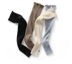 Women’s Long Cashmere Leg Warmers Thickened Knee Protection