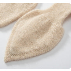 Kids Cashmere Knitted Bowknot Neckerchief Neck Warmer Shawl
