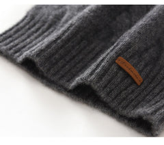 Cable-Knit Cashmere Soft Warm Beanie Hat Twisted Flower Cap